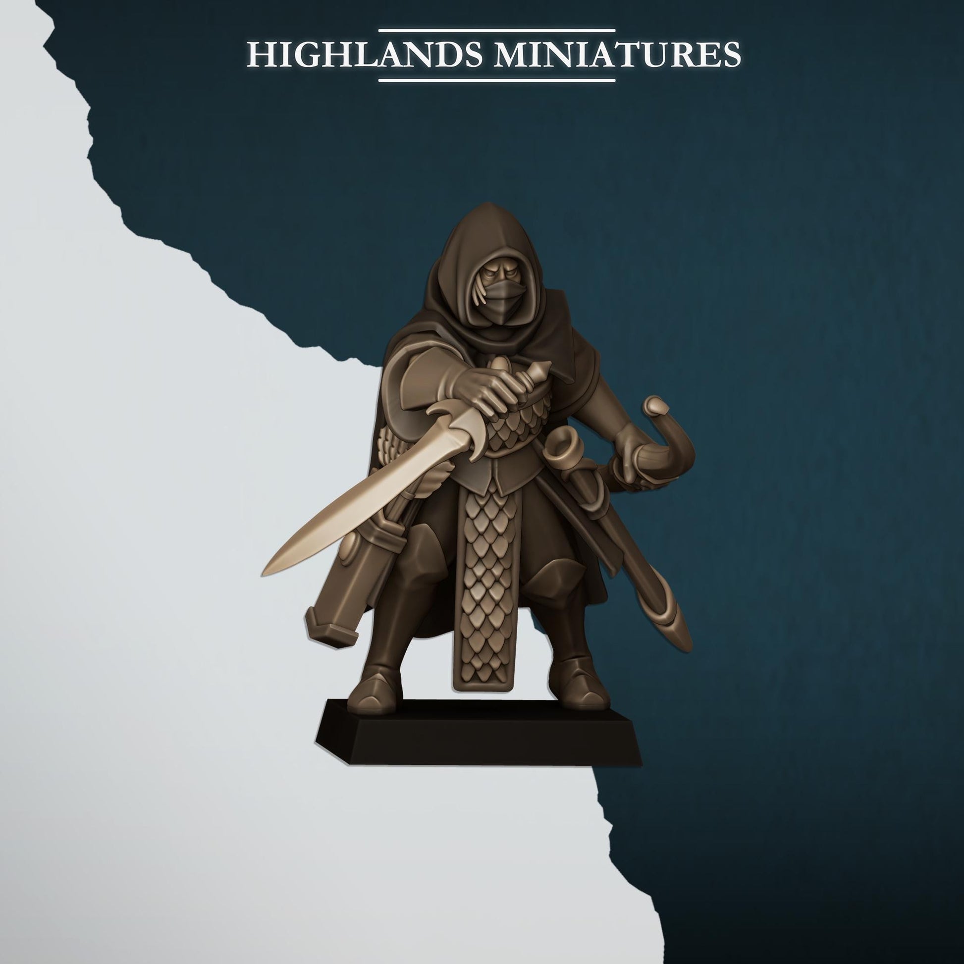 Aegean Shadows | Aegean Elves | Highland Miniatures | 32mm Scale Resin Tabletop RPG Figures for Roleplaying and Wargaming