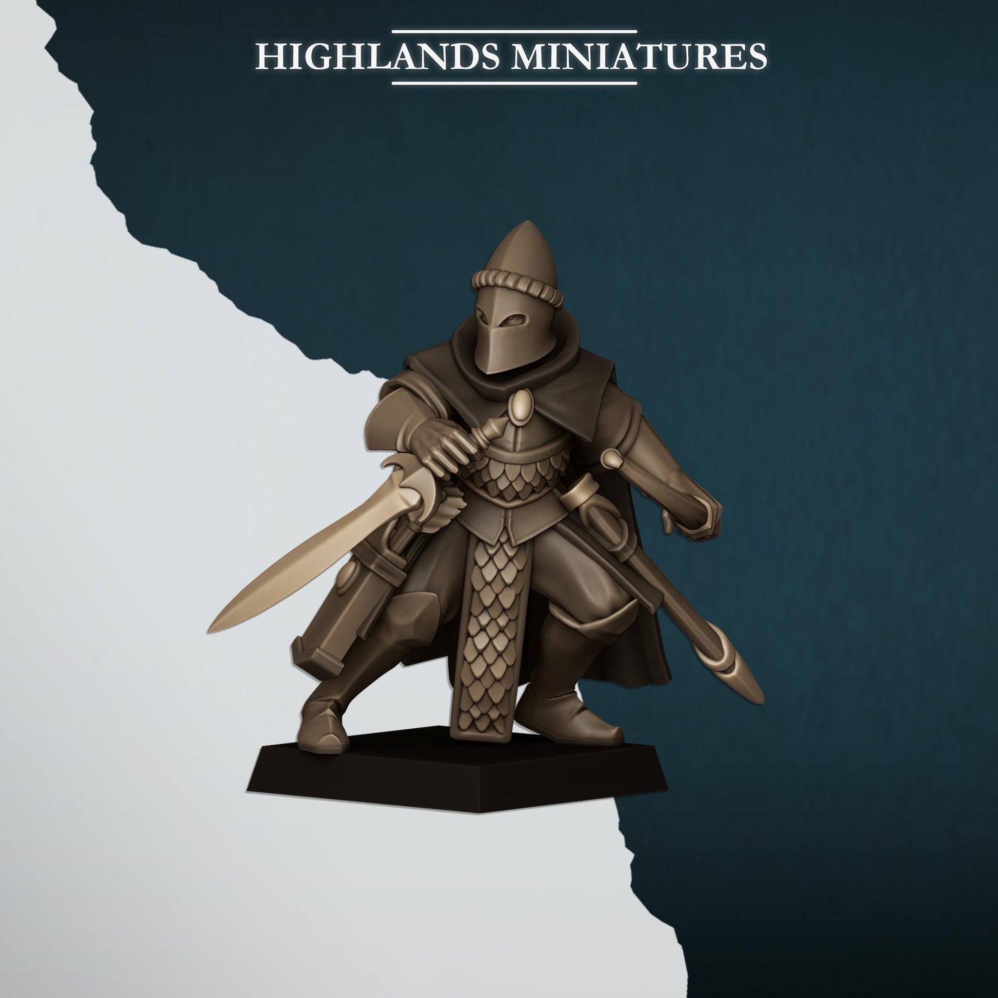 Aegean Shadows | Aegean Elves | Highland Miniatures | 32mm Scale Resin Tabletop RPG Figures for Roleplaying and Wargaming
