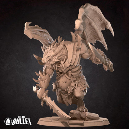 Draconian Dreadnought | Iconic Monsters | Bite The Bullet | 35mm Scale | Resin Printed Tabletop RPG Miniature Figures | DND | 5E