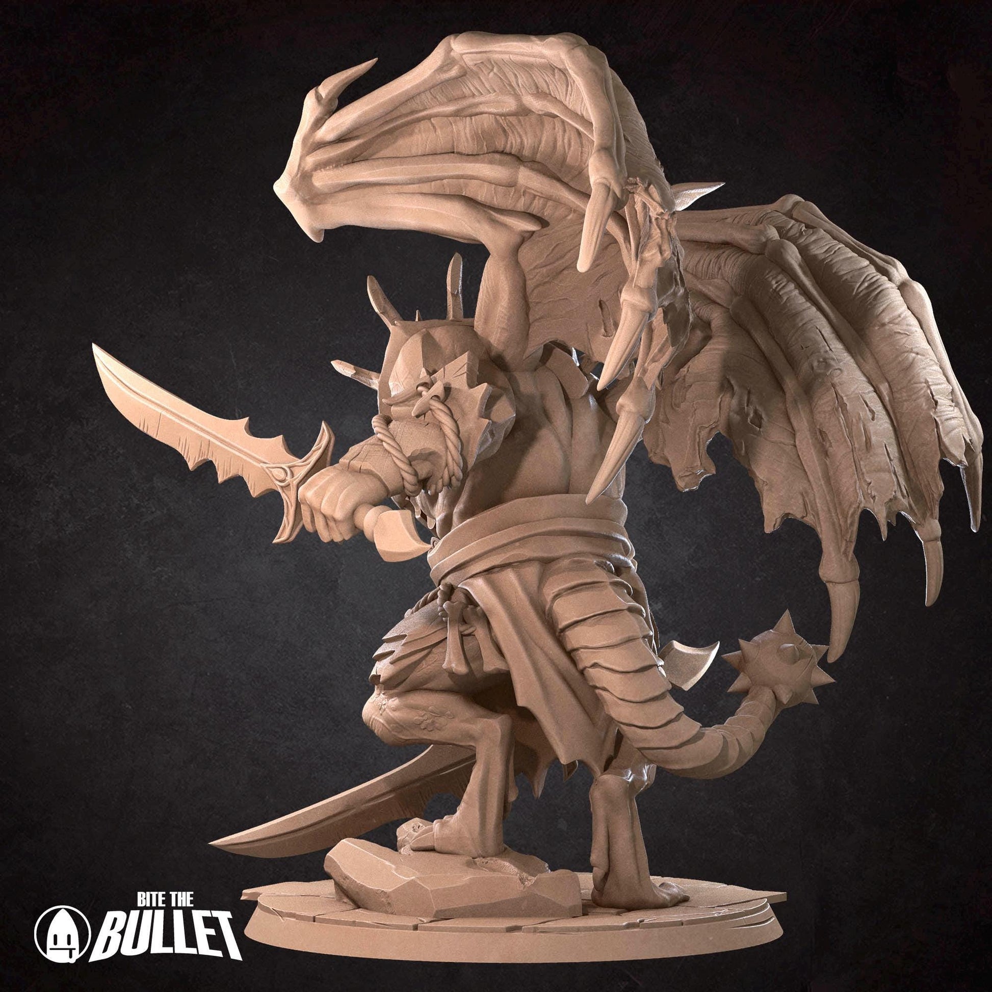 Draconian Dreadnought | Iconic Monsters | Bite The Bullet | 35mm Scale | Resin Printed Tabletop RPG Miniature Figures | DND | 5E