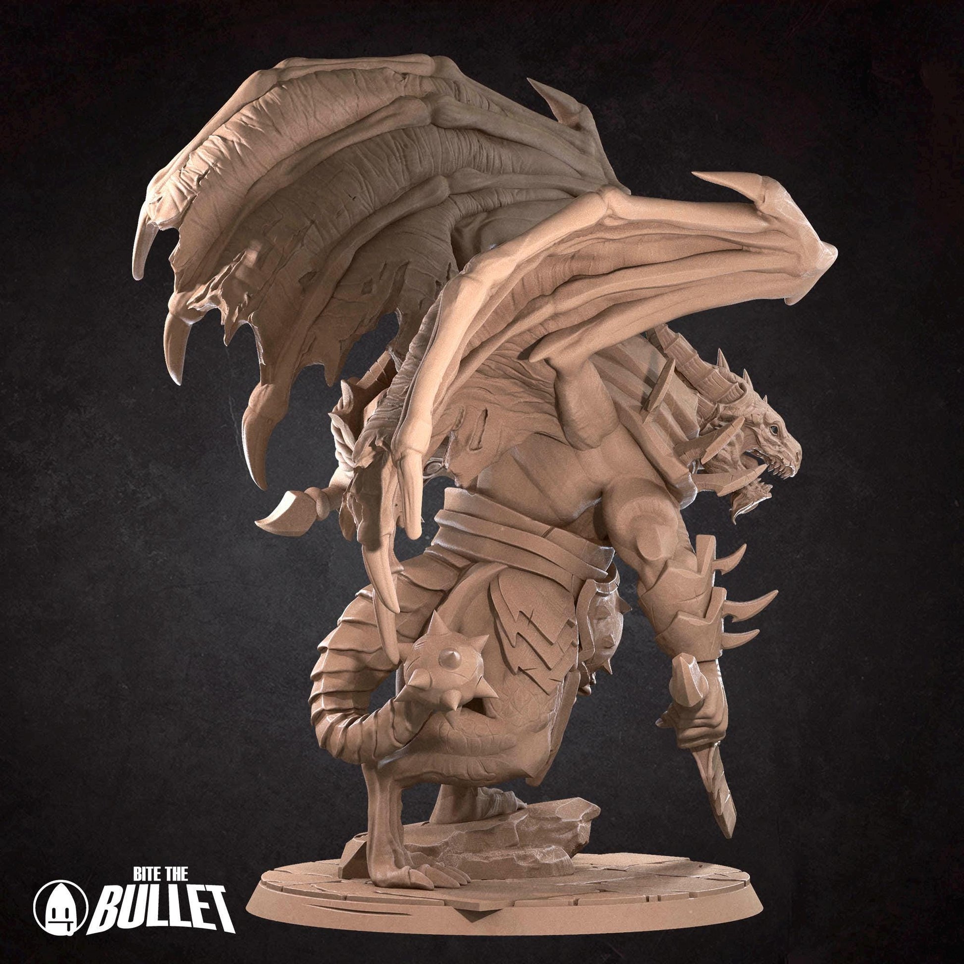 Draconian Dreadnought | Iconic Monsters | Bite The Bullet | 35mm Scale | Resin Printed Tabletop RPG Miniature Figures | DND | 5E