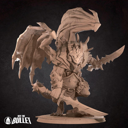 Draconian Dreadnought | Iconic Monsters | Bite The Bullet | 35mm Scale | Resin Printed Tabletop RPG Miniature Figures | DND | 5E