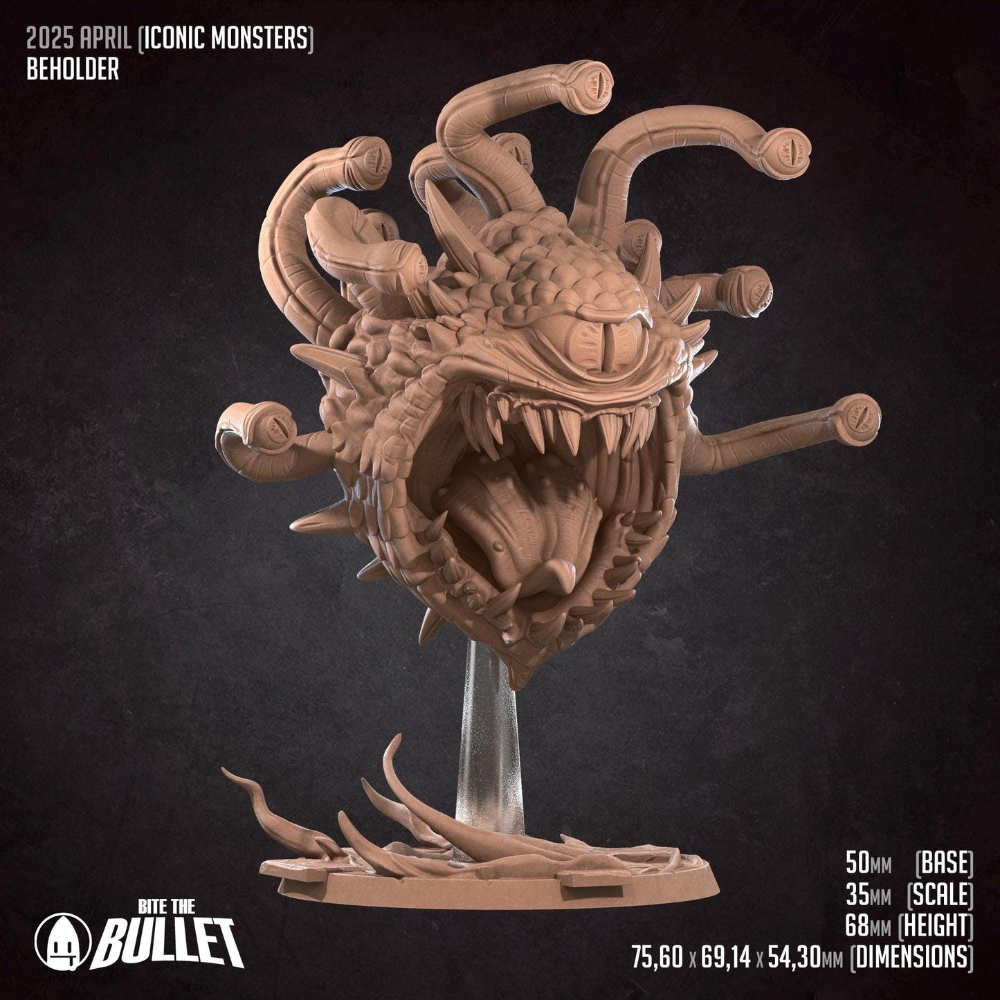 Beholder | Iconic Monsters | Bite The Bullet | 35mm Scale | Resin Printed Tabletop RPG Miniature Figures | DND | 5E