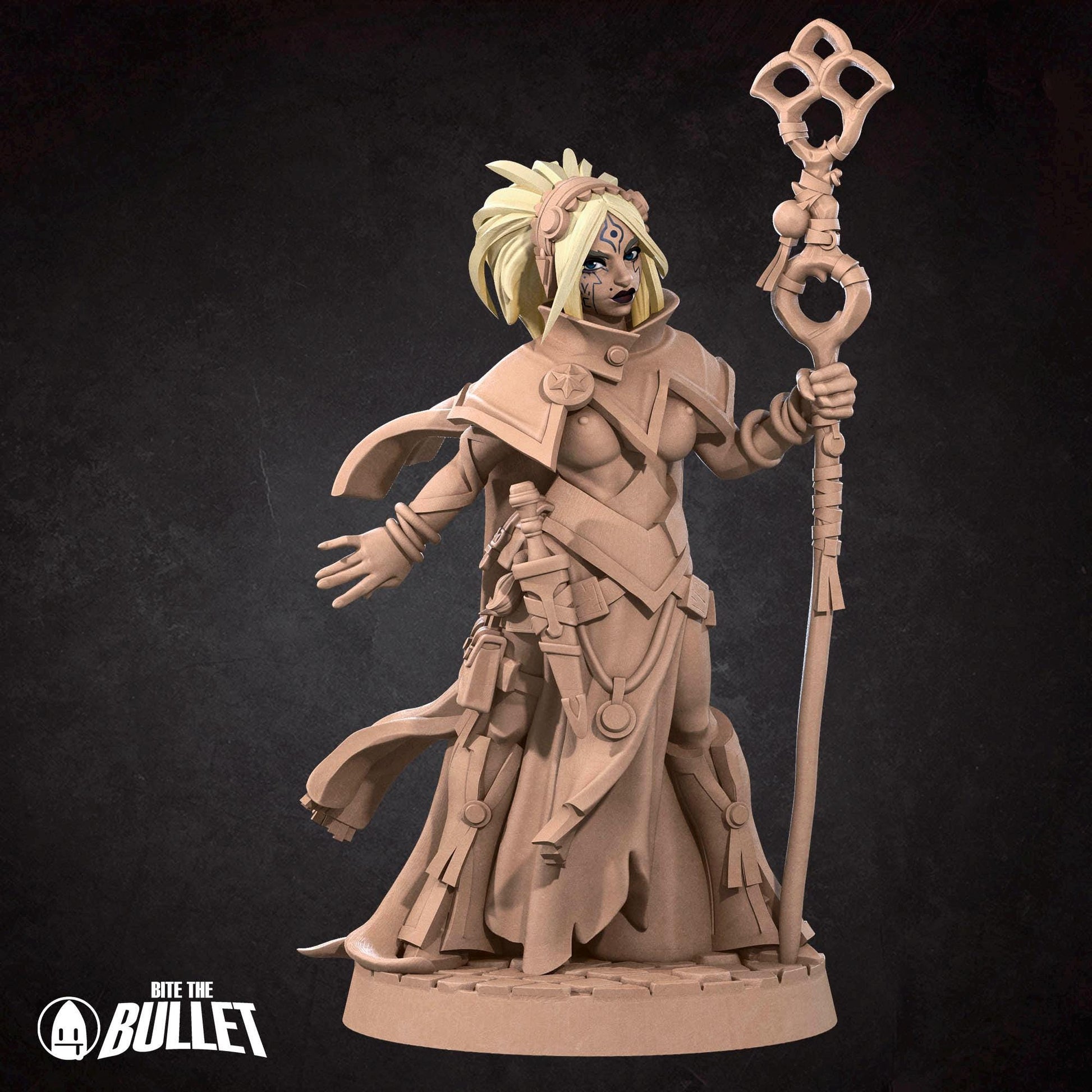 Human Sorceress | Iconic Heroes | Bite The Bullet | 35mm Scale | Resin Printed Tabletop RPG Miniature Figures | DND | 5E