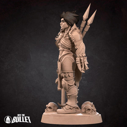 Human Barbarian | Iconic Heroes | Bite The Bullet | 35mm Scale | Resin Printed Tabletop RPG Miniature Figures | DND | 5E