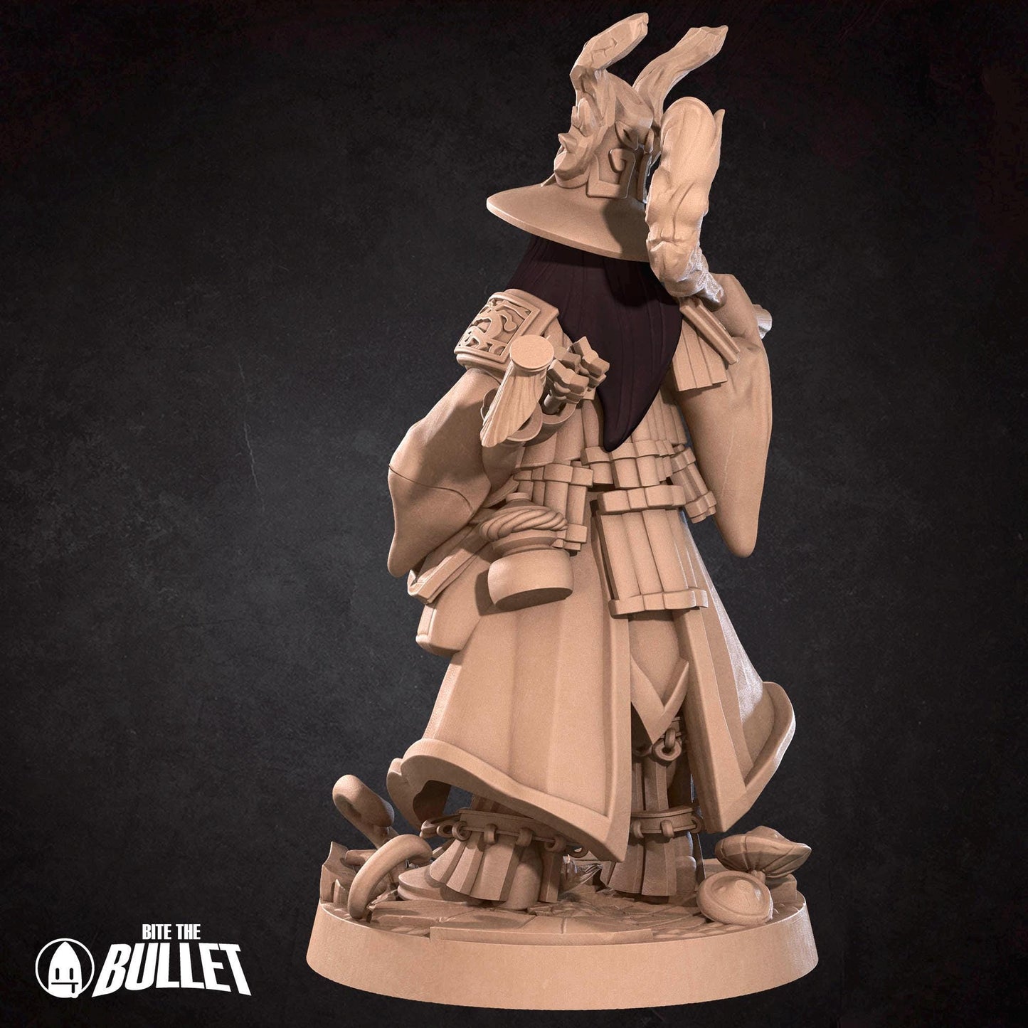 Human Animist With Deer Companion | Iconic Heroes | Bite The Bullet | 35mm Scale | Resin Printed Tabletop RPG Miniature Figures | DND | 5E