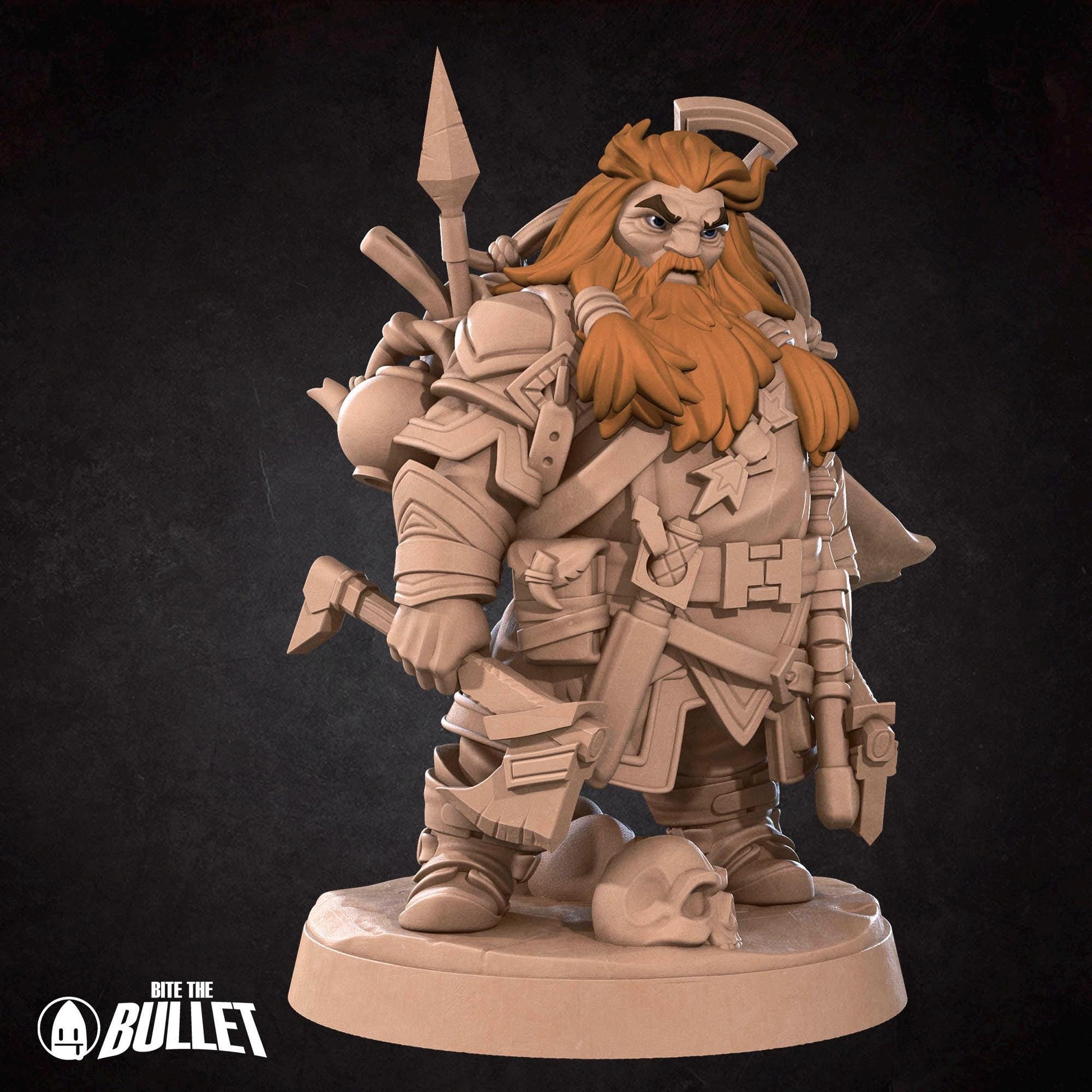 Dwarf Ranger | Iconic Heroes | Bite The Bullet | 35mm Scale | Resin Printed Tabletop RPG Miniature Figures | DND | 5E