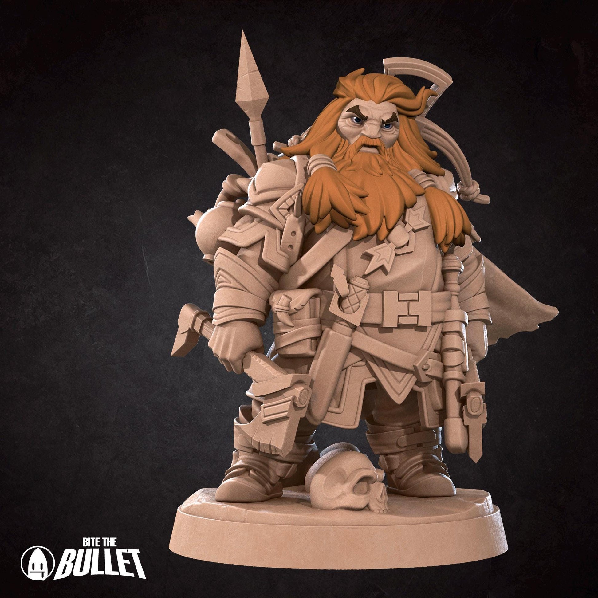 Dwarf Ranger | Iconic Heroes | Bite The Bullet | 35mm Scale | Resin Printed Tabletop RPG Miniature Figures | DND | 5E