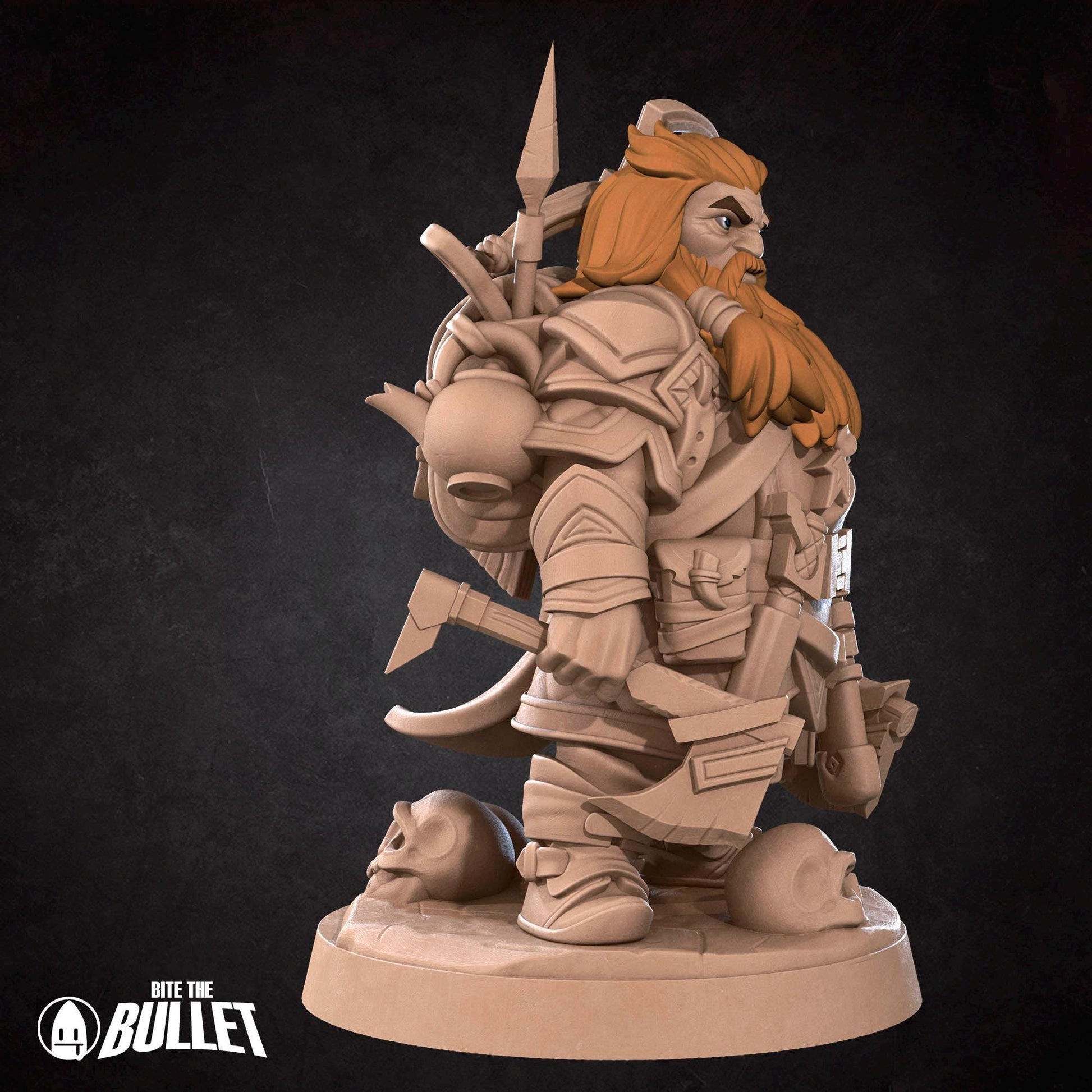 Dwarf Ranger | Iconic Heroes | Bite The Bullet | 35mm Scale | Resin Printed Tabletop RPG Miniature Figures | DND | 5E