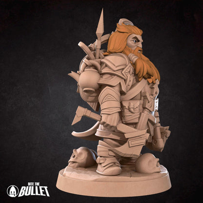 Dwarf Ranger | Iconic Heroes | Bite The Bullet | 35mm Scale | Resin Printed Tabletop RPG Miniature Figures | DND | 5E