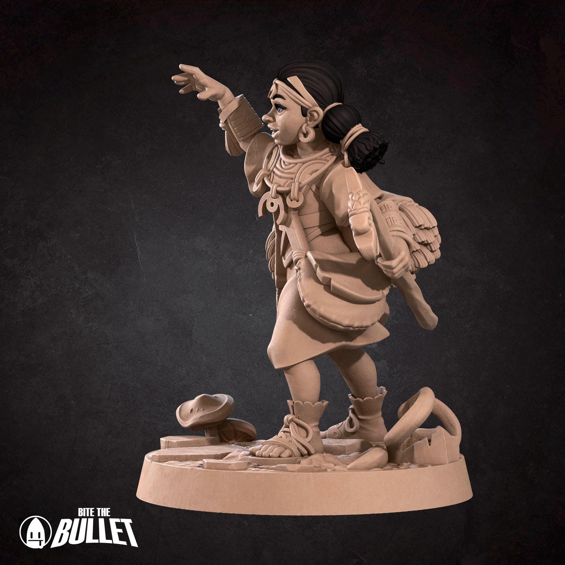 Human Summoner With Young Dragon | Iconic Heroes | Bite The Bullet | 35mm Scale | Resin Printed Tabletop RPG Miniature Figures | DND | 5E