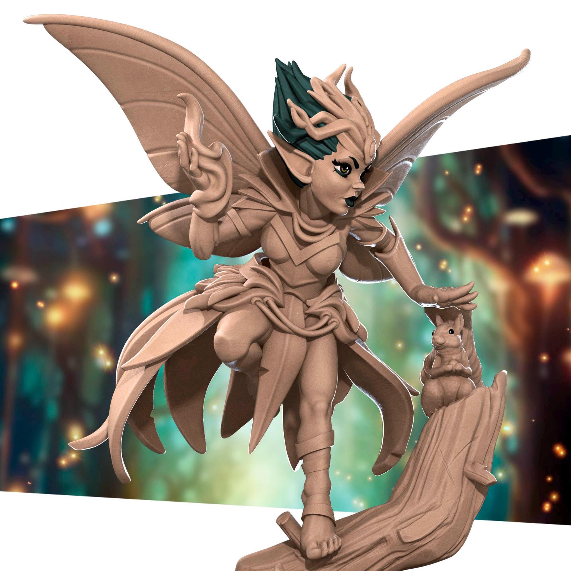 Pixie Sorceress | Pixies | Bite The Bullet | 35mm Scale | Resin Printed Tabletop RPG Miniature Figures | DND | 5E