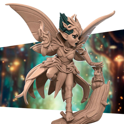Pixie Sorceress | Pixies | Bite The Bullet | 35mm Scale | Resin Printed Tabletop RPG Miniature Figures | DND | 5E