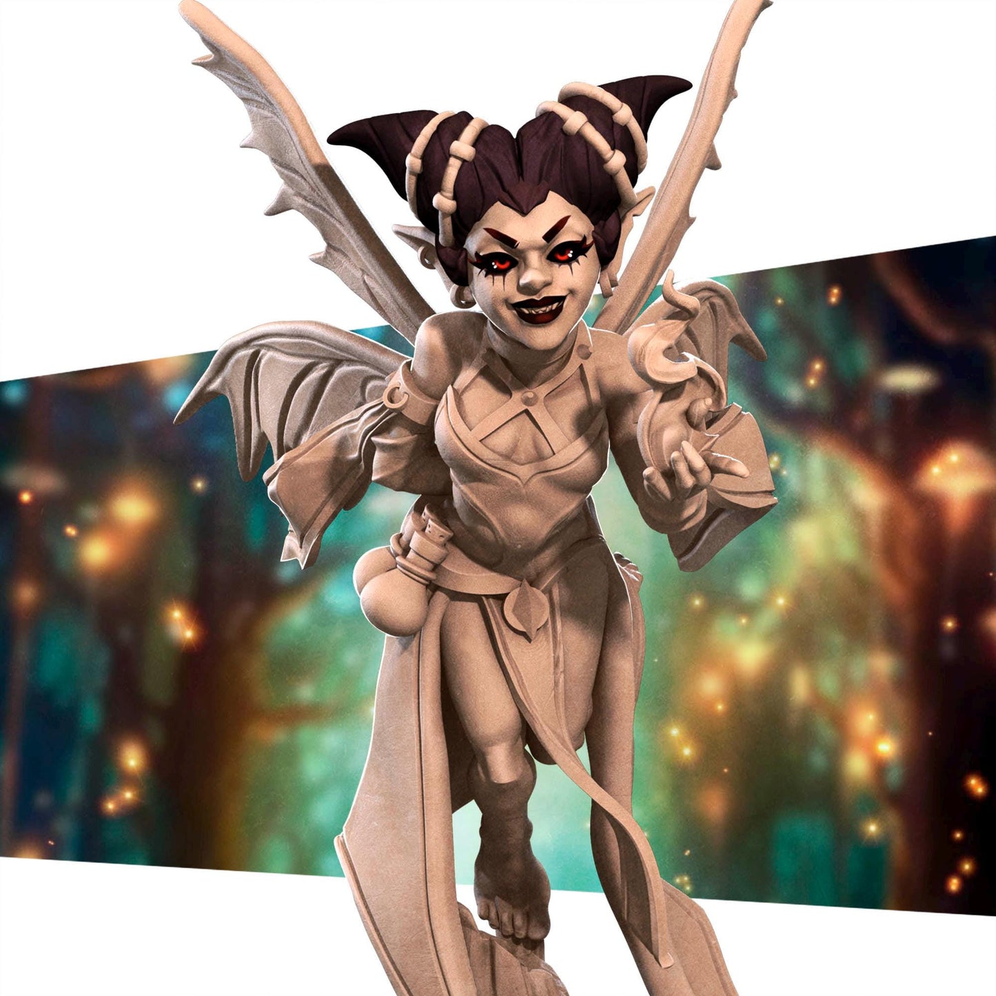 Pixie Warlock | Pixies | Bite The Bullet | 35mm Scale | Resin Printed Tabletop RPG Miniature Figures | DND | 5E