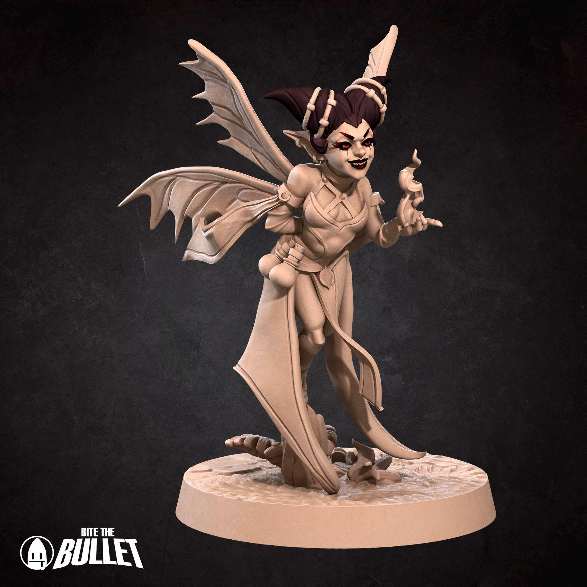 Pixie Warlock | Pixies | Bite The Bullet | 35mm Scale | Resin Printed Tabletop RPG Miniature Figures | DND | 5E