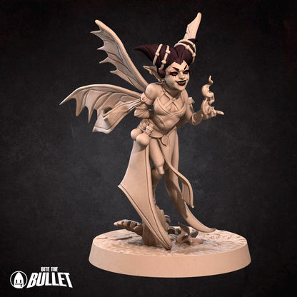 Pixie Warlock | Pixies | Bite The Bullet | 35mm Scale | Resin Printed Tabletop RPG Miniature Figures | DND | 5E