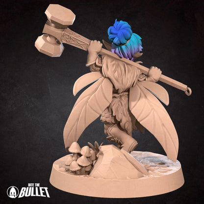 Pixie Warrior | Pixies | Bite The Bullet | 35mm Scale | Resin Printed Tabletop RPG Miniature Figures | DND | 5E