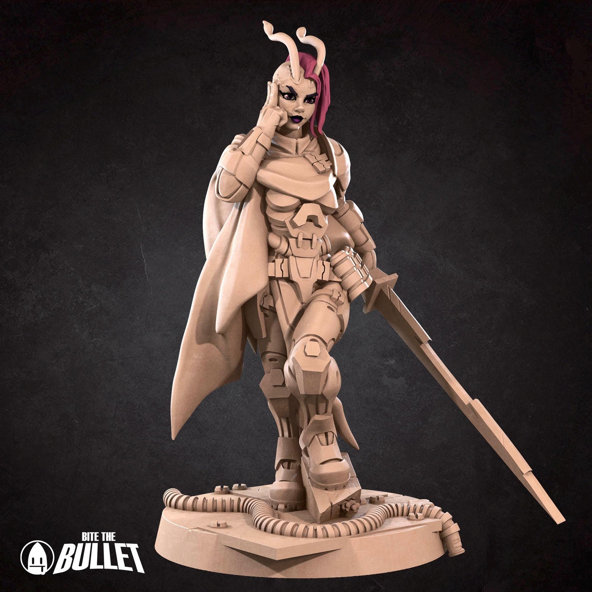 Antlien Solarian | Bullet Galaxy | Bite The Bullet | 35mm Scale | Resin Printed Tabletop RPG Miniature Figures | DND | 5E
