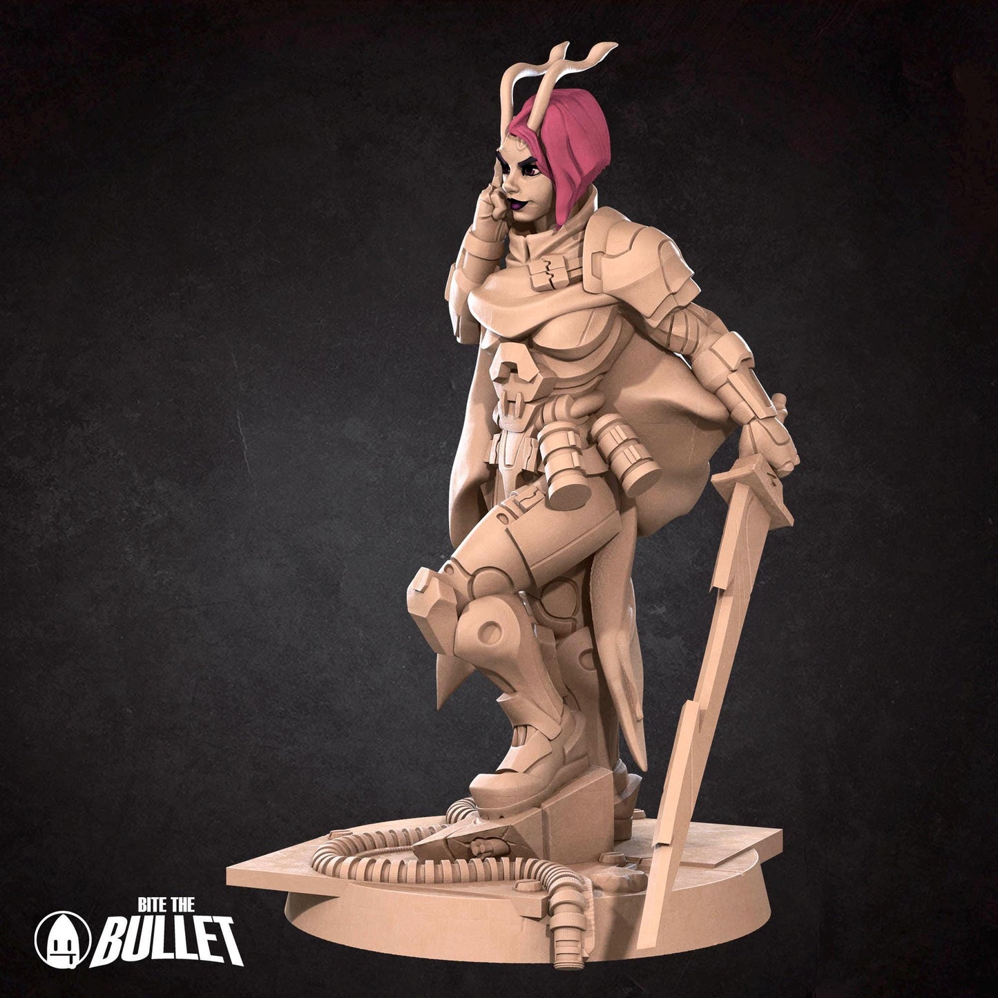 Antlien Solarian | Bullet Galaxy | Bite The Bullet | 35mm Scale | Resin Printed Tabletop RPG Miniature Figures | DND | 5E