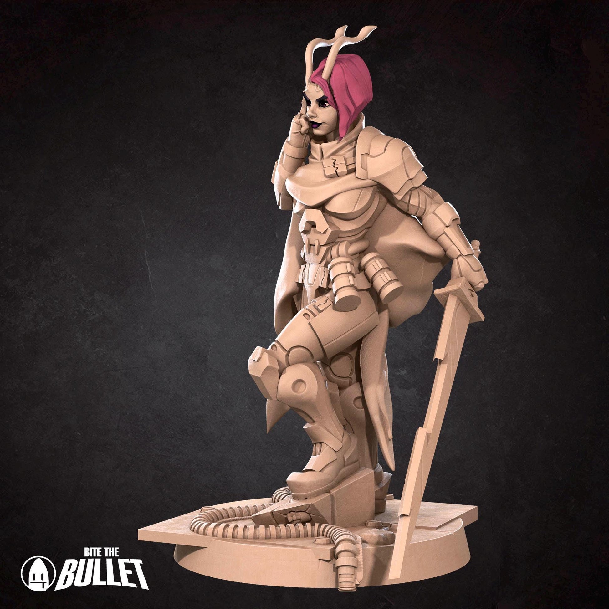 Antlien Solarian | Bullet Galaxy | Bite The Bullet | 35mm Scale | Resin Printed Tabletop RPG Miniature Figures | DND | 5E