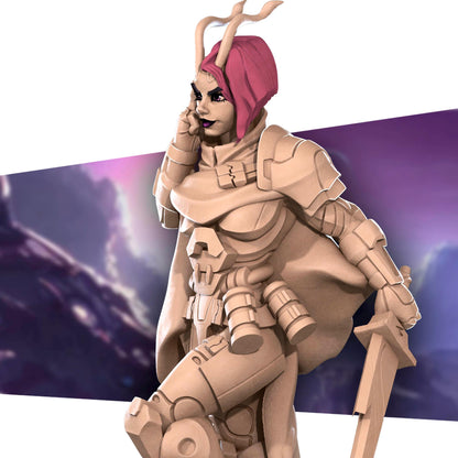 Antlien Solarian | Bullet Galaxy | Bite The Bullet | 35mm Scale | Resin Printed Tabletop RPG Miniature Figures | DND | 5E