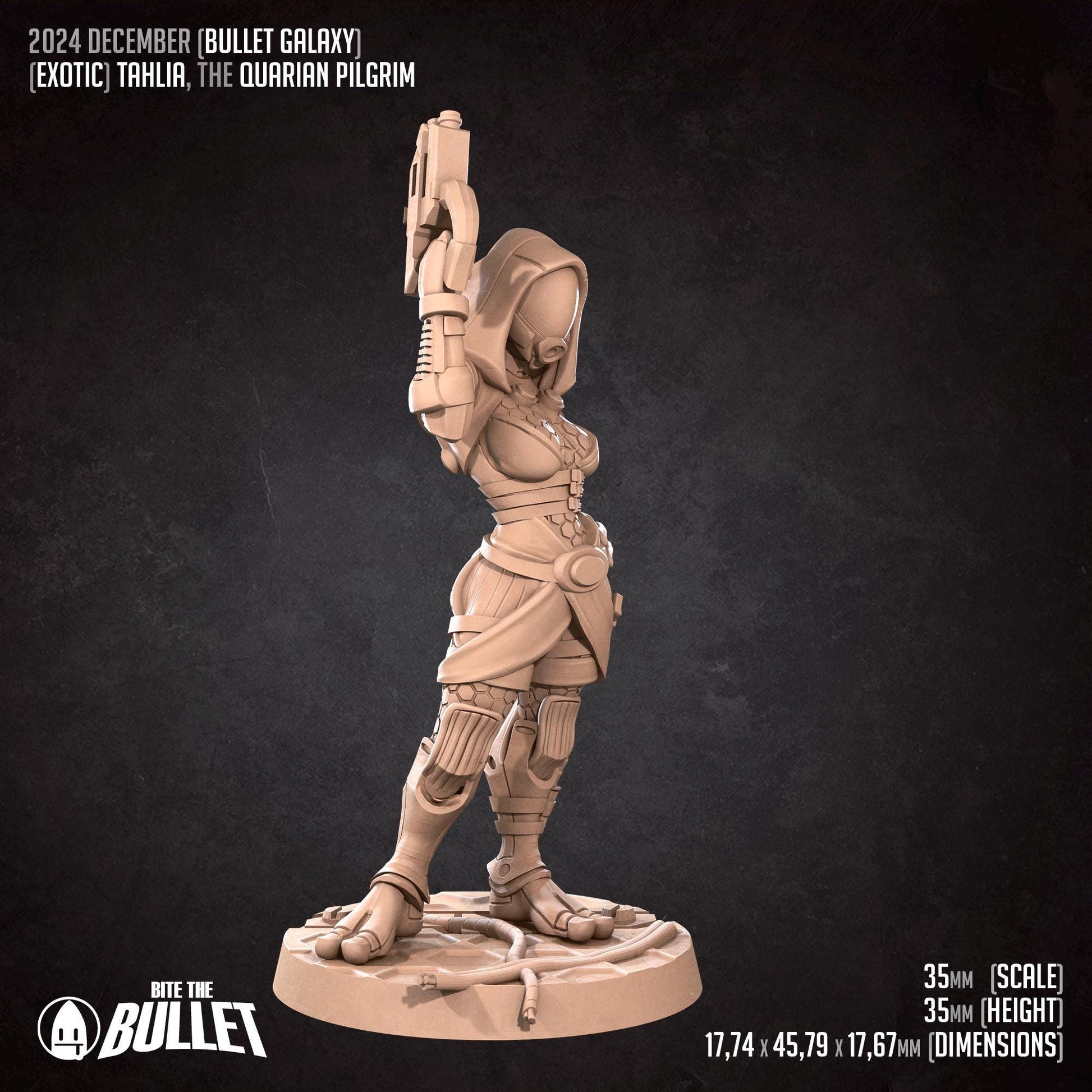 Tahlia | Bullet Galaxy | Bite The Bullet | 35mm Scale | Resin Printed Tabletop RPG Miniature Figures | DND | 5E