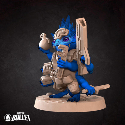 Furblin Mechanic | Bullet Galaxy | Bite The Bullet | 35mm Scale | Resin Printed Tabletop RPG Miniature Figures | DND | 5E
