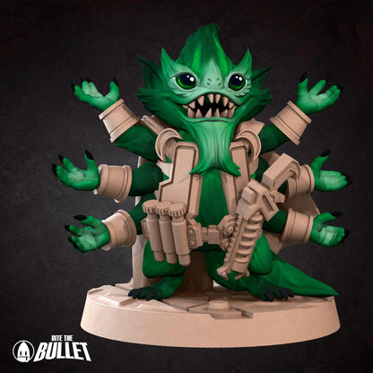 Furblin Soldier | Bullet Galaxy | Bite The Bullet | 35mm Scale | Resin Printed Tabletop RPG Miniature Figures | DND | 5E