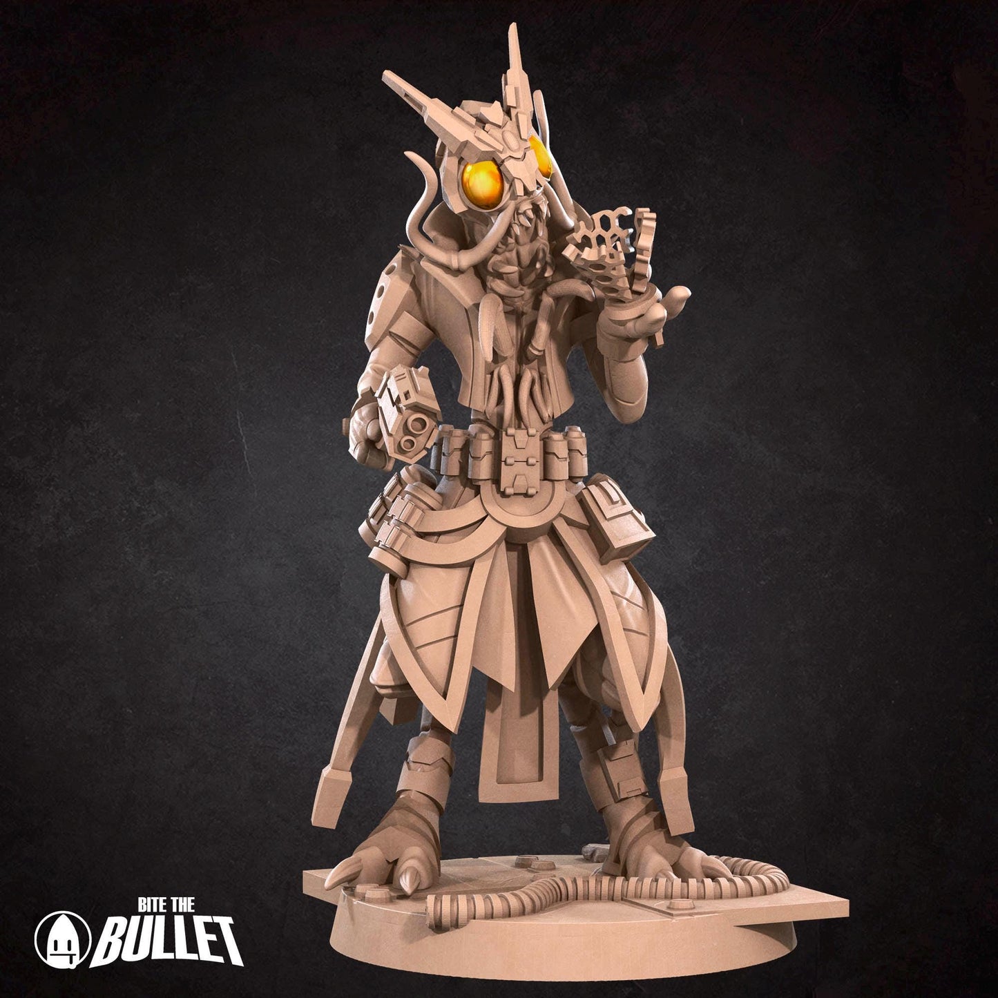 Space Locust Technomancer | Bullet Galaxy | Bite The Bullet | 35mm Scale | Resin Printed Tabletop RPG Miniature Figures | DND | 5E