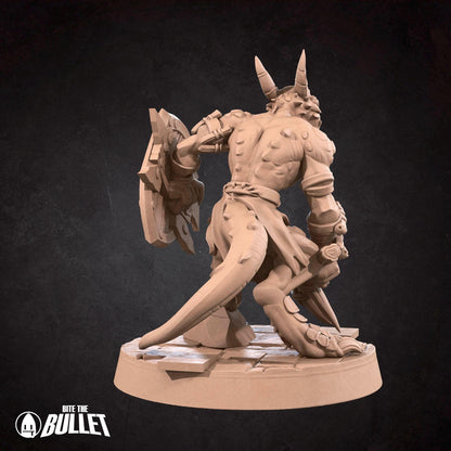 Kobold Barbarian | Kobolds D&D | Bite The Bullet | 35mm Scale | Resin Printed Tabletop RPG Miniature Figures | DND | 5E