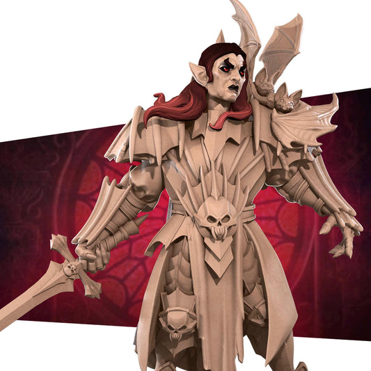 Vampire Necromancer | Vampires Pt. 2 | Bite The Bullet | 35mm Scale | Resin Printed Tabletop RPG Miniature Figures | DND | 5E