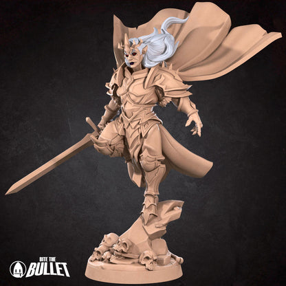 Vampire Paladin | Vampires Pt. 2 | Bite The Bullet | 35mm Scale | Resin Printed Tabletop RPG Miniature Figures | DND | 5E