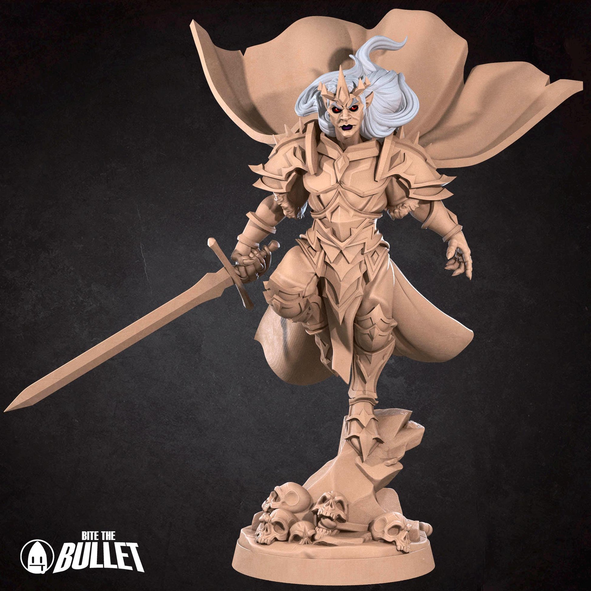 Vampire Paladin | Vampires Pt. 2 | Bite The Bullet | 35mm Scale | Resin Printed Tabletop RPG Miniature Figures | DND | 5E