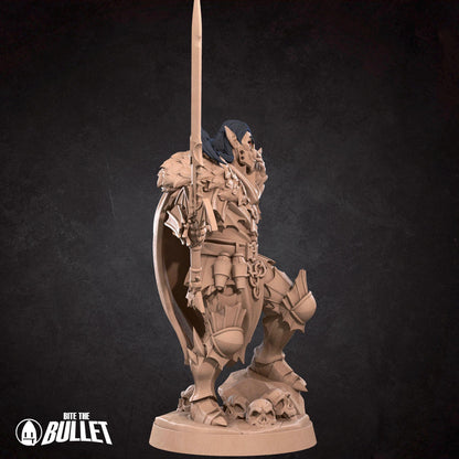 Vampire Warrior | Vampires Pt. 2 | Bite The Bullet | 35mm Scale | Resin Printed Tabletop RPG Miniature Figures | DND | 5E