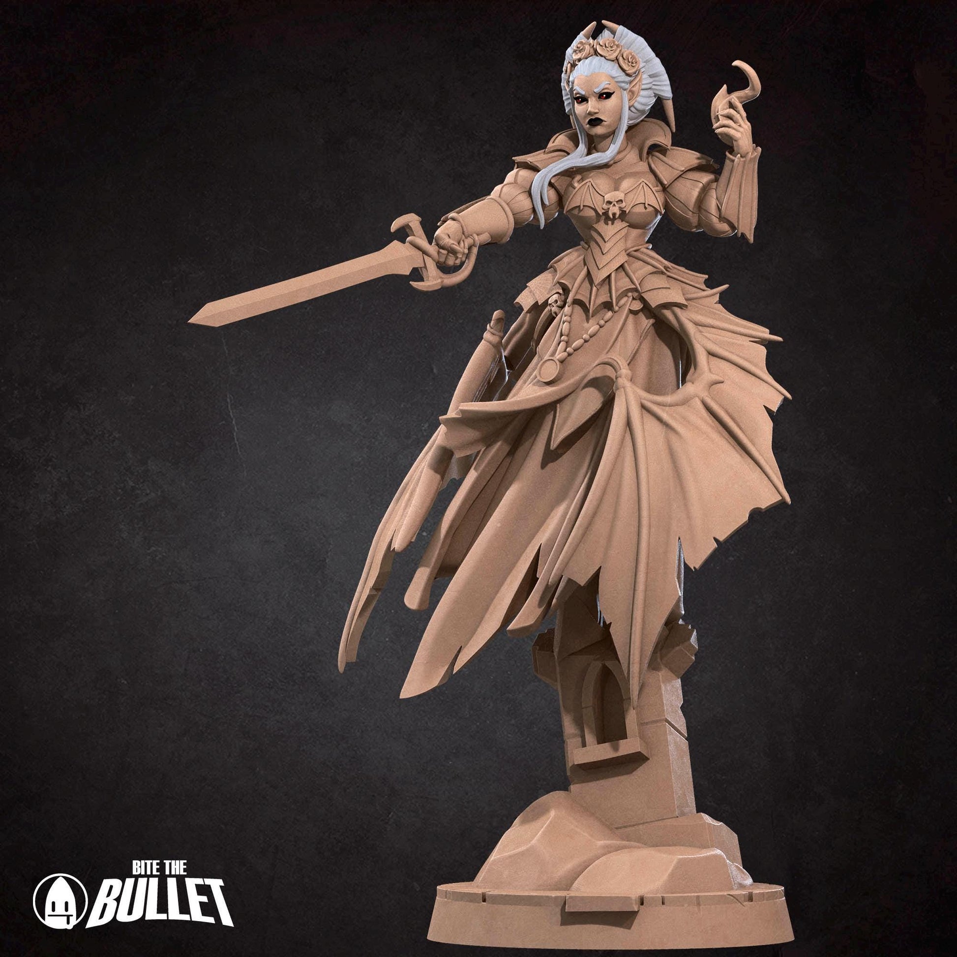 Vampire Witch | Vampires Pt. 2 | Bite The Bullet | 35mm Scale | Resin Printed Tabletop RPG Miniature Figures | DND | 5E