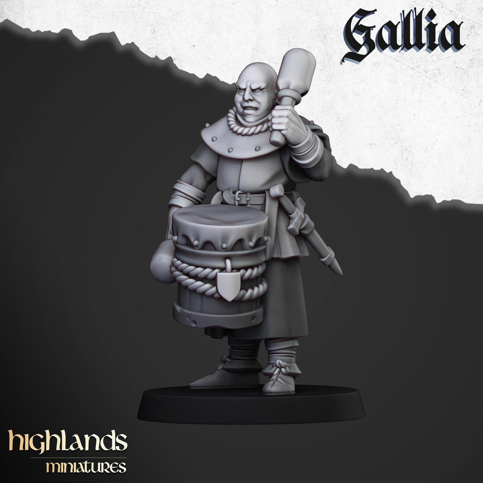 Gallia Men At Arms | Gallia | Highland Miniatures | 32mm Scale Resin Tabletop RPG Figures for Roleplaying and Wargaming