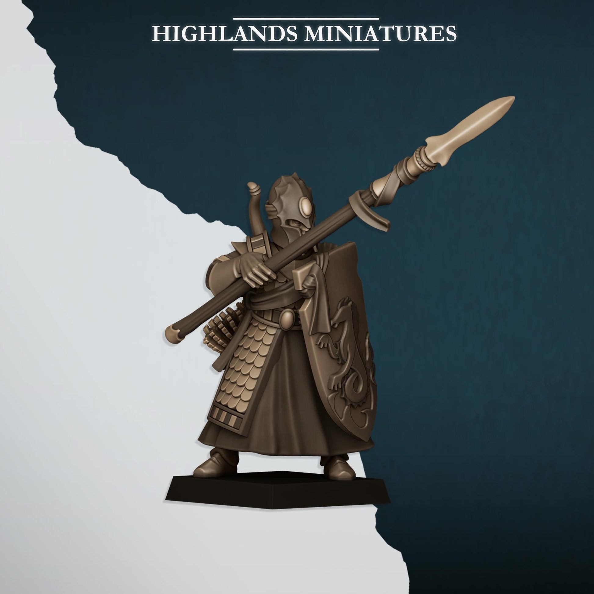 Aegean Sea Guard | Aegean Elves | Highland Miniatures | 32mm Scale Resin Tabletop RPG Figures for Roleplaying and Wargaming