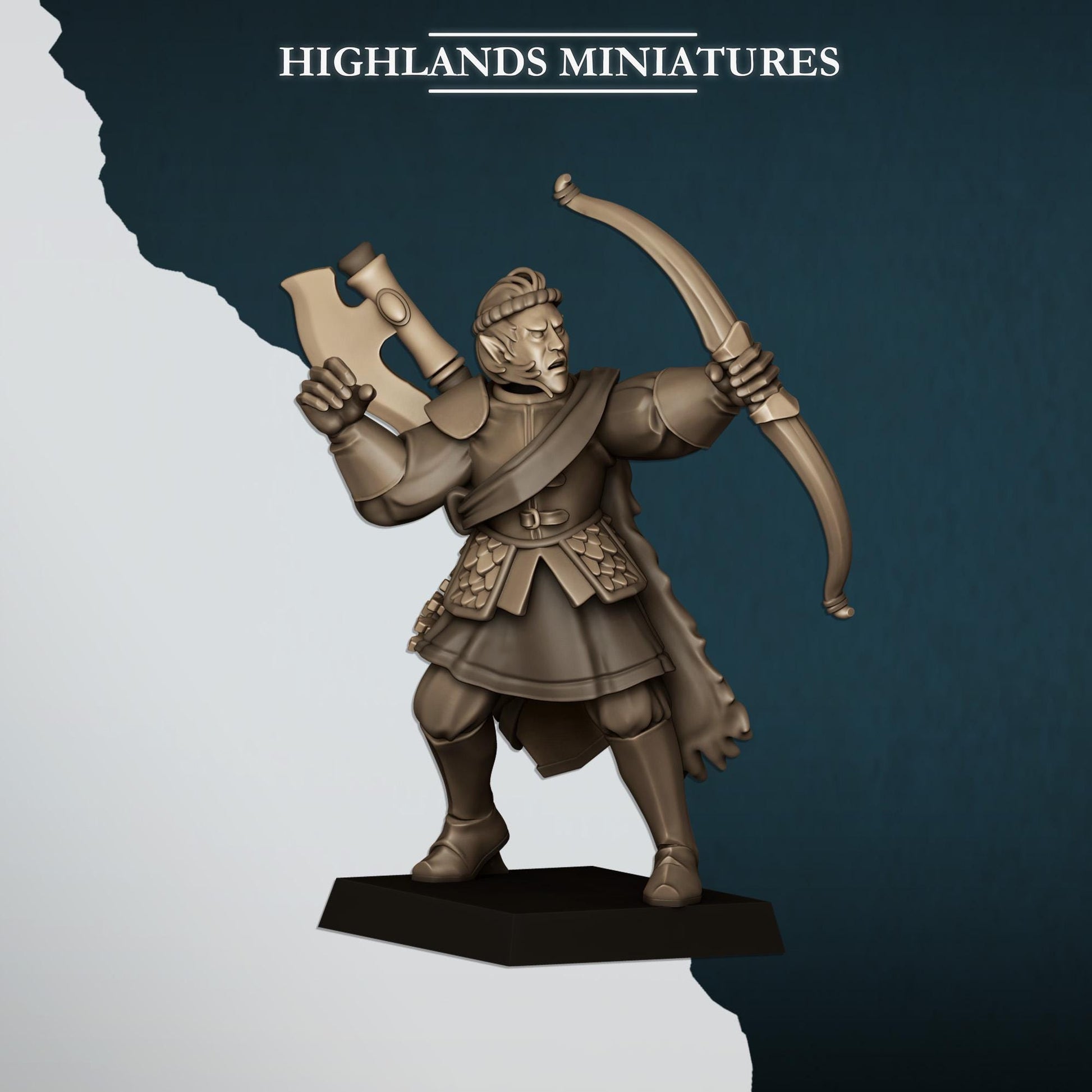 Nemean Lions With Bows | Nemean | Highland Miniatures | 32mm Scale Resin Tabletop RPG Figures for Roleplaying and Wargaming