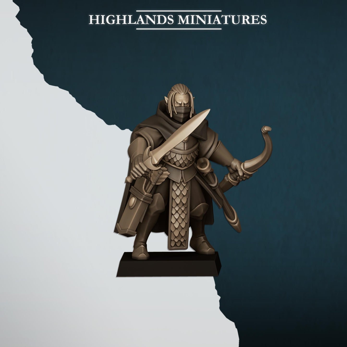 Aegean Shadows | Aegean Elves | Highland Miniatures | 32mm Scale Resin Tabletop RPG Figures for Roleplaying and Wargaming