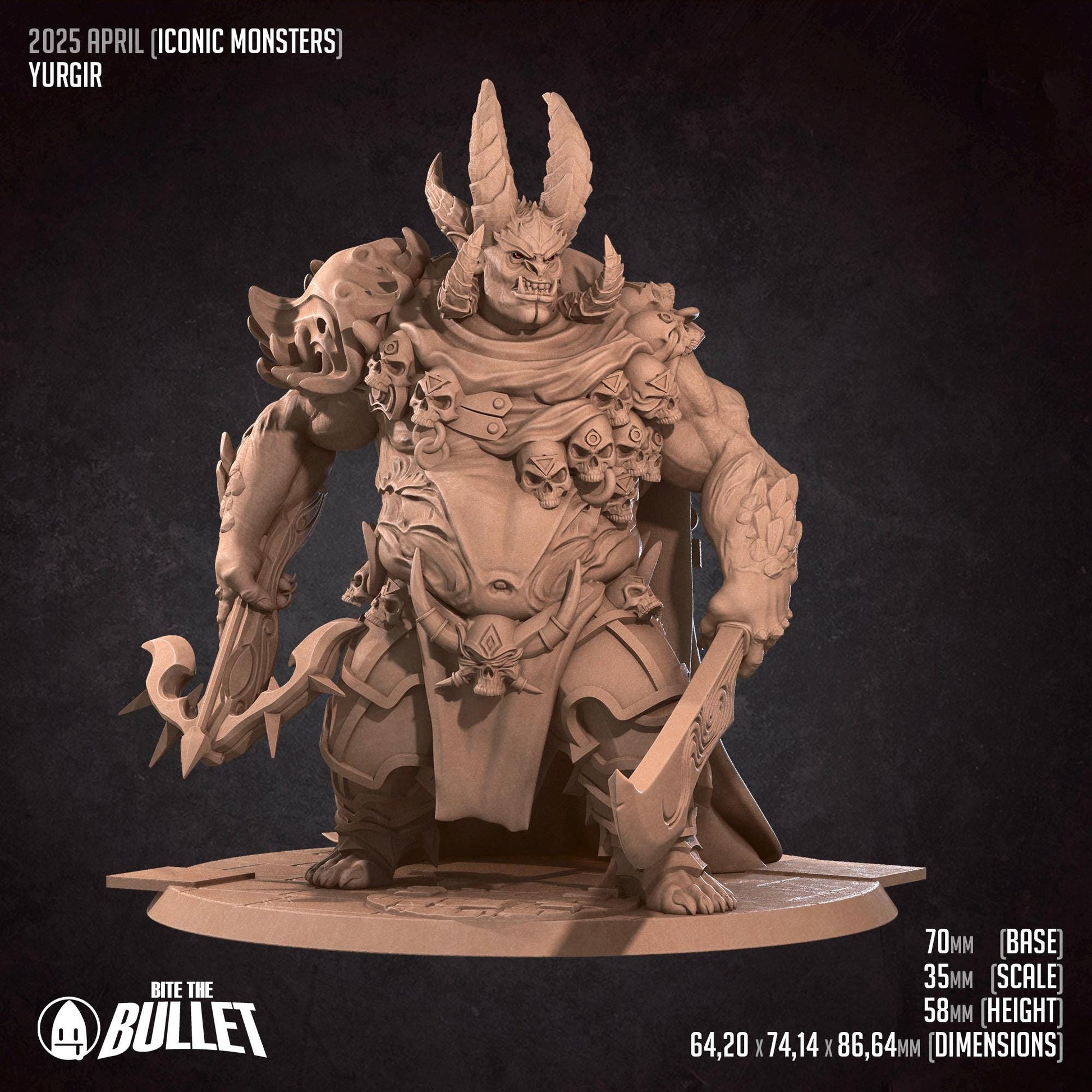 Orthon | Iconic Monsters | Bite The Bullet | 35mm Scale | Resin Printed Tabletop RPG Miniature Figures | DND | 5E
