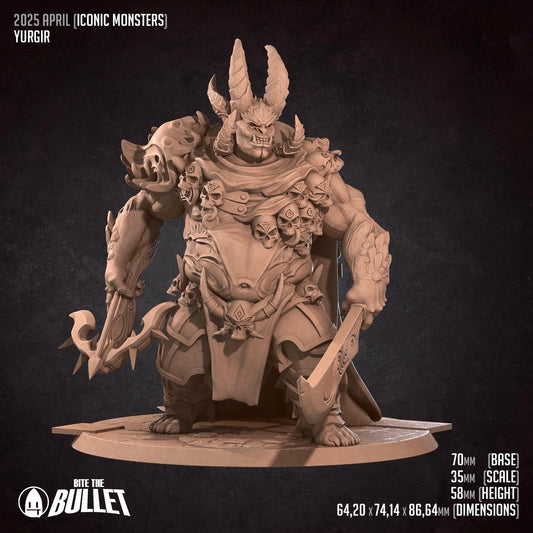Orthon | Iconic Monsters | Bite The Bullet | 35mm Scale | Resin Printed Tabletop RPG Miniature Figures | DND | 5E