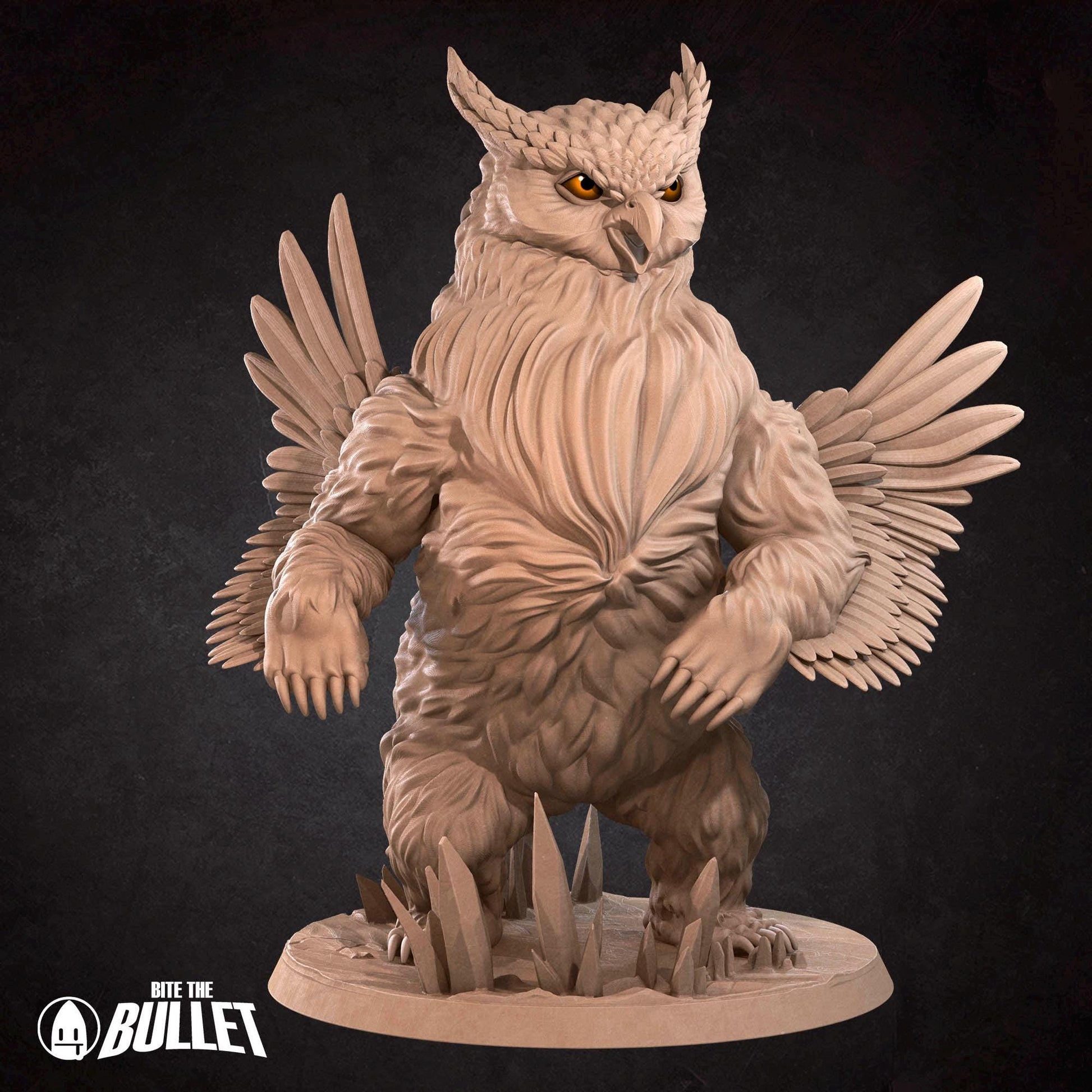 Owlbear | Iconic Monsters | Bite The Bullet | 35mm Scale | Resin Printed Tabletop RPG Miniature Figures | DND | 5E