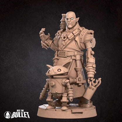 Half-Orc Inventor | Iconic Heroes | Bite The Bullet | 35mm Scale | Resin Printed Tabletop RPG Miniature Figures | DND | 5E