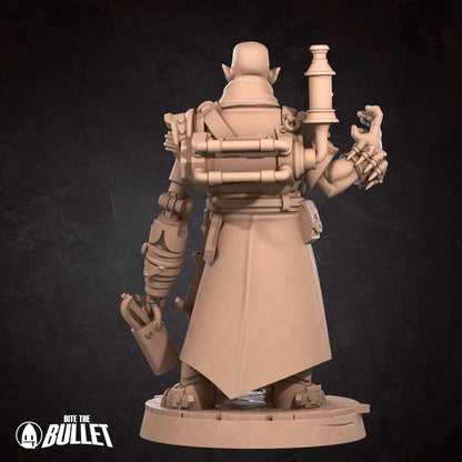 Half-Orc Inventor | Iconic Heroes | Bite The Bullet | 35mm Scale | Resin Printed Tabletop RPG Miniature Figures | DND | 5E
