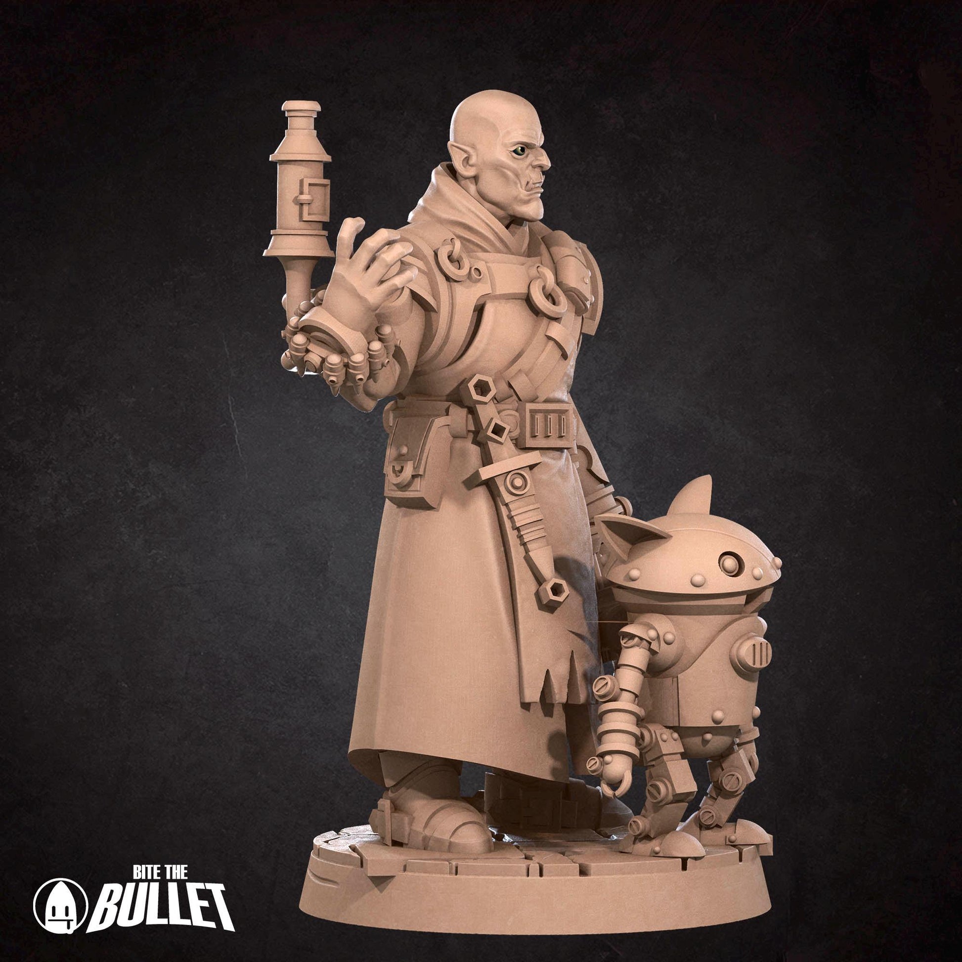 Half-Orc Inventor | Iconic Heroes | Bite The Bullet | 35mm Scale | Resin Printed Tabletop RPG Miniature Figures | DND | 5E