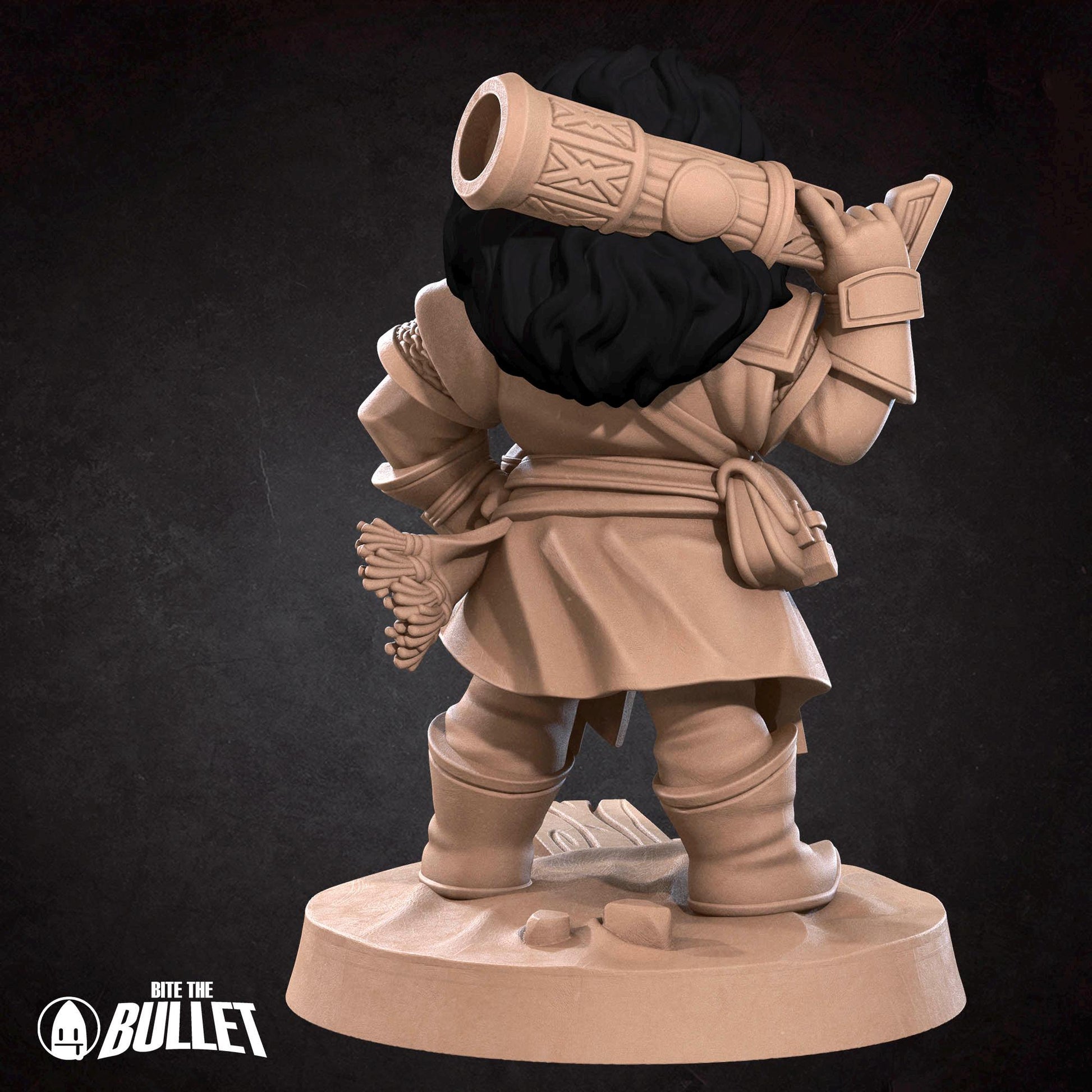 Dwarf Gunslinger | Iconic Heroes | Bite The Bullet | 35mm Scale | Resin Printed Tabletop RPG Miniature Figures | DND | 5E