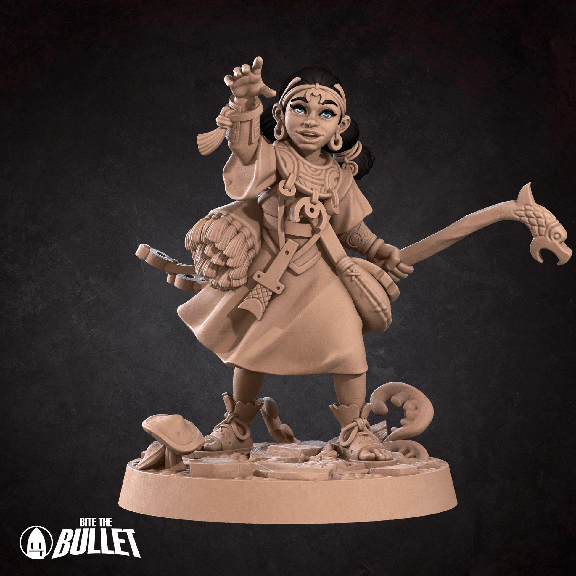 Human Summoner With Young Dragon | Iconic Heroes | Bite The Bullet | 35mm Scale | Resin Printed Tabletop RPG Miniature Figures | DND | 5E