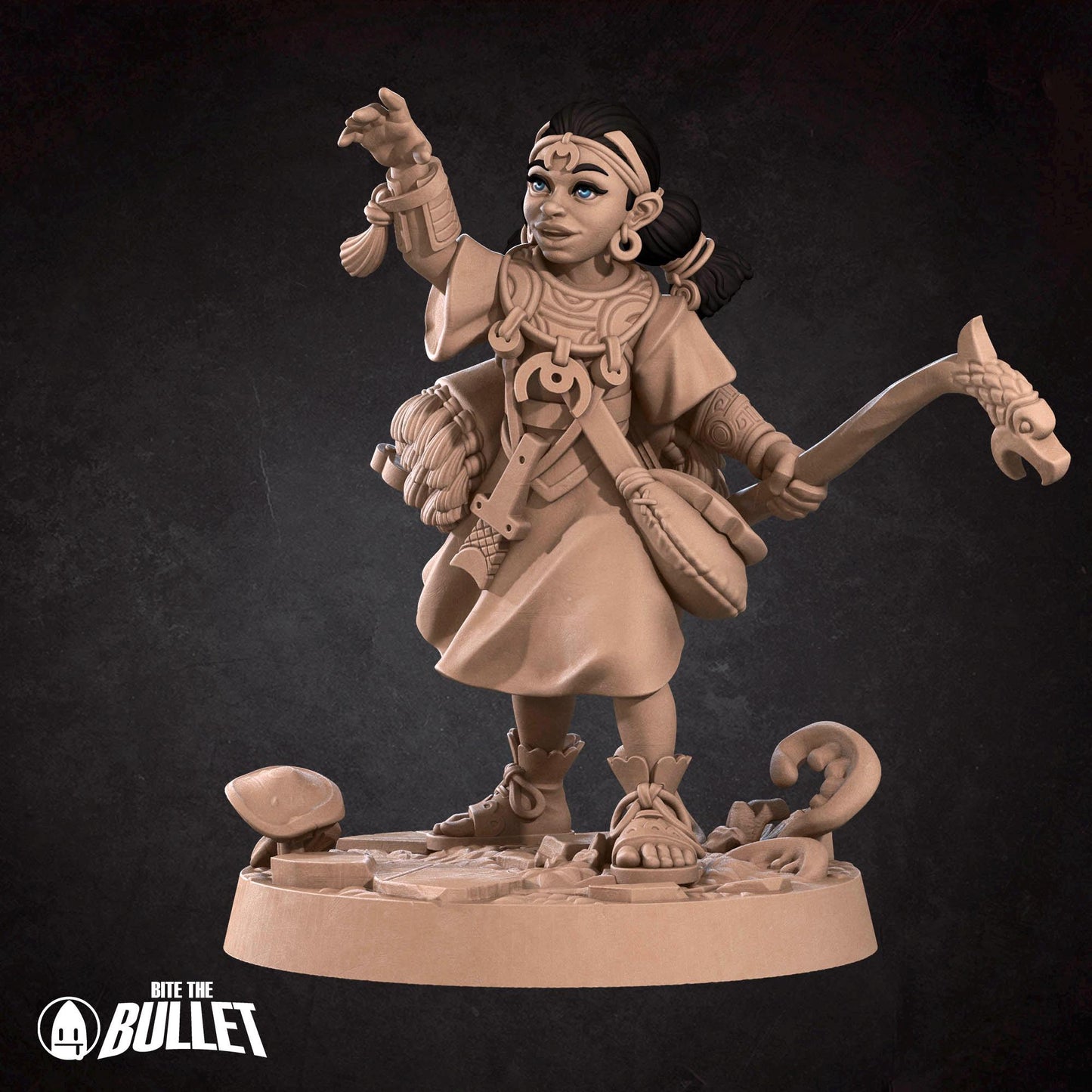 Human Summoner With Young Dragon | Iconic Heroes | Bite The Bullet | 35mm Scale | Resin Printed Tabletop RPG Miniature Figures | DND | 5E