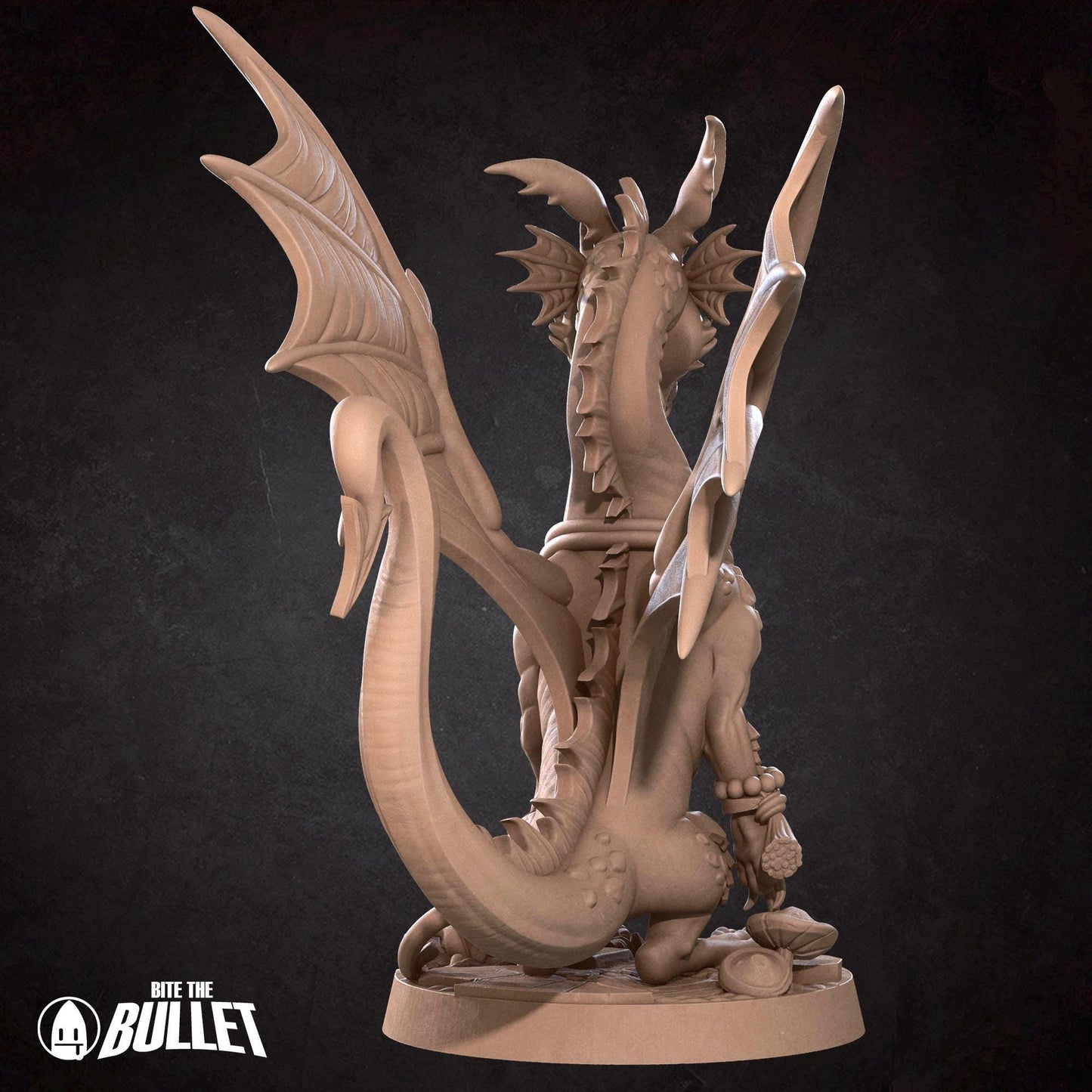 Human Summoner With Young Dragon | Iconic Heroes | Bite The Bullet | 35mm Scale | Resin Printed Tabletop RPG Miniature Figures | DND | 5E