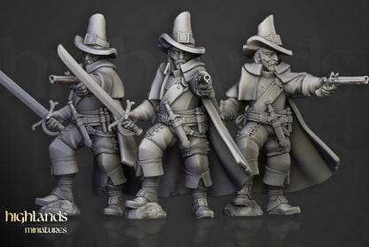Inquisitorial Band | Sunland | Highland Miniatures | 32mm Scale Resin Tabletop RPG Figures for Roleplaying and Wargaming